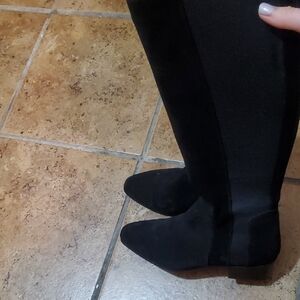 Aquatalia Black Over the Knee Boots